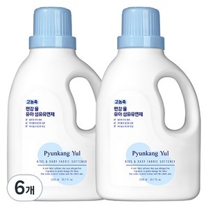 편강율 고농축 유아 섬유유연제 본품, 1.5L, 6개