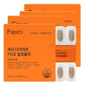 팍시 다이어트 FCCE 발효율피, 60정, 4개