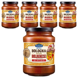 폰타나 볼로냐 베이컨 볼로네제 파스타 소스, 430g, 5개