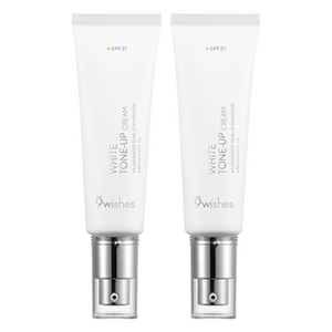 나인위시스 비건 톤업 크림 SPF21, 화이트, 50ml, 2개