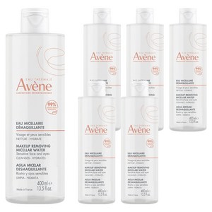 아벤느 미셀라 클렌징 워터, 400ml, 6개