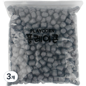 플레이콘 만들기재료 리필 500p, 검정, 3개