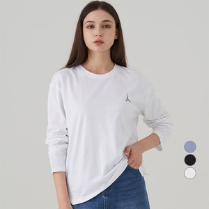 ELLEPARIS ELLE PARIS 여성용 에펠 프린트 릴렉스핏 긴팔 티셔츠 골드박스 특가