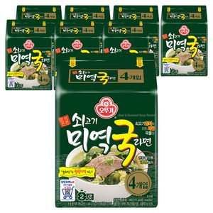 오뚜기 쇠고기 미역국라면 115g, 32개