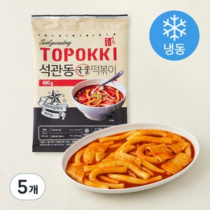 석관동떡볶이 국물 떡볶이 (냉동), 5개, 490g