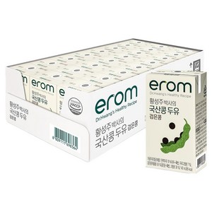 이롬 황성주 박사의 국산콩 두유 검은콩, 140ml, 24개