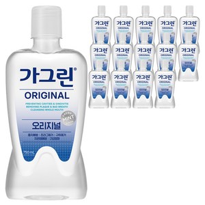가그린 오리지널 구강청결제, 750ml, 15개