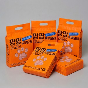 팡팡샌드 가는 입자 고양이 두부 모래 1.5mm, 10L, 15개, 플라워