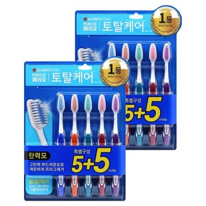 페리오 토탈케어 탄력모 칫솔, 10개입, 2개