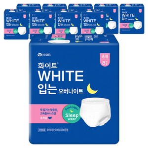 화이트 입는 오버나이트 뉴, 중형, 8개입, 10개