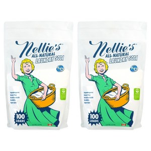 넬리 100회 쓰는 소다 분말세제 리필, 1.5kg, 2개
