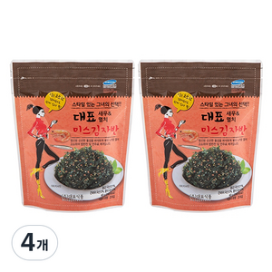 한아담식품 대표 미스 김자반 새우 앤 멸치, 40g, 4개