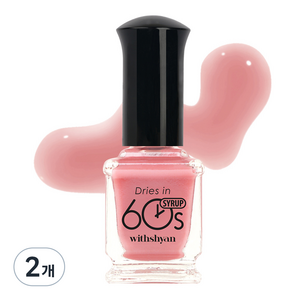 위드샨 60초 매니큐어 반투명 시럽, M66 페어리시럽, 9ml, 2개