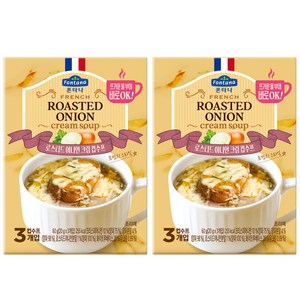폰타나 프렌치 로스티드 어니언 크림 컵수프, 60g, 2개