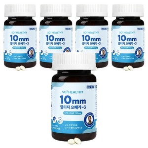 비타파우 반려동물 쏘헬시 10mm 영양제, 180정, 오메가3, 5개