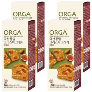 올가홀푸드 통밀 크리스피 크래커 무화과, 120g, 4개
