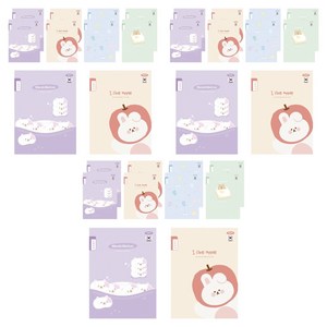 펜피아 800 초등제본 6칸 국어 노트, 랜덤발송, 50개