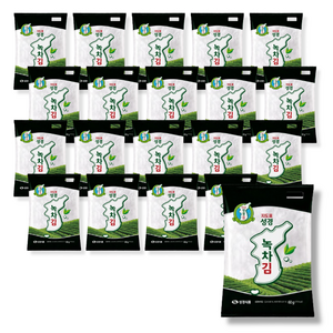 지도표성경 녹차김, 60g, 20개