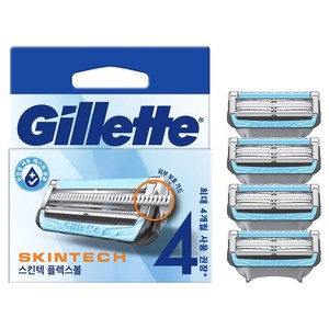 질레트 스킨텍 면도날 민감피부전용, 4개입, 1개