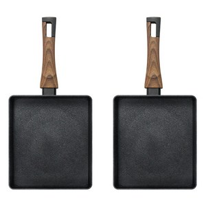 실바트 인덕션 까리노 IH 계란말이팬 블랙, 24cm, 2개