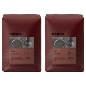 테라로사 에스프레소 블렌드 원두, 1kg, 2개