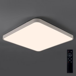 원하 삼성 칩셋 LED 정사각 75W 천장등 + 리모컨 세트, 화이트