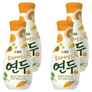 연두 요리에센스 진, 500ml, 4개
