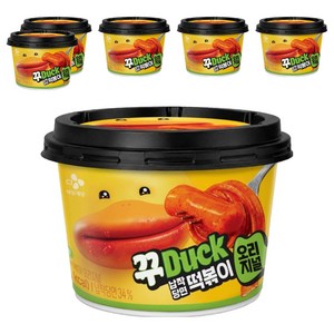 CJ제일제당 납작당면떡볶이 오리지널, 175g, 6개