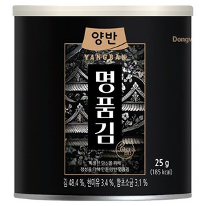 양반 명품김 캔 48p, 25g, 1개