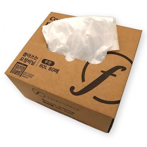 페어리테이블 뽑아쓰는 분리수거 재활용 비닐봉지 80p, 80L, 1개