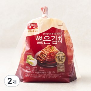 양반 동원 썰은 김치, 900g, 2개