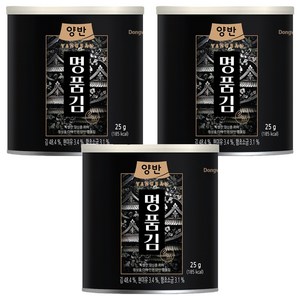 양반 명품김 캔 48p, 25g, 3개
