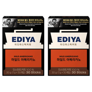 이디야 마일드 아메리카노 원두커피믹스, 1g, 30개입, 2개