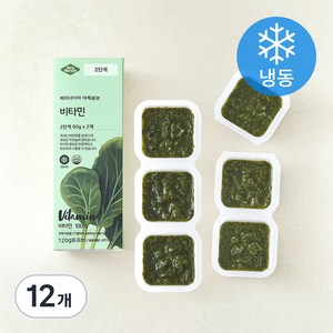 베리네이처 야채큐브 다진 비타민채 2단계 (냉동), 60g, 12개