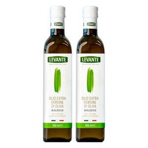 르반테 유기농 냉압착 엑스트라버진 올리브오일, 500ml, 2개