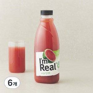 풀무원 아임리얼 수박 주스, 700ml, 6개
