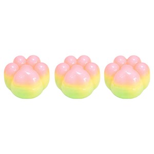 블룸홈 말랑말랑 스퀴시 왁뿌볼 고양이 발바닥, 혼합색상, 60g, 3개