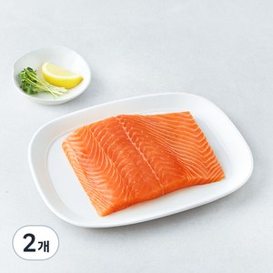 모위 노르웨이산 프리미엄 생연어 횟감용 (냉장), 2개, 500g