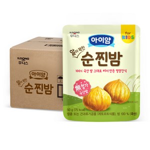 아이얌 알이 꽉찬 순찐밤, 10개, 밤, 50g