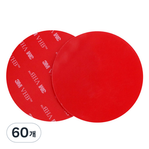 스파이더락 투명 아크릴테이프 보조패드, 60개