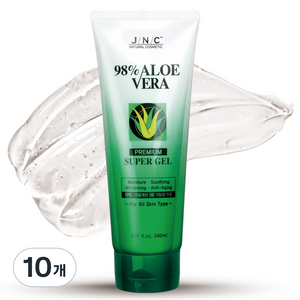 JNC 알로에베라 프리미엄 슈퍼젤, 240ml, 10개
