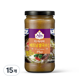 티아시아키친 베트남 쌀국수 소스, 350g, 15개