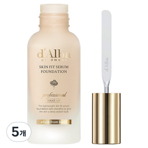 달바 스킨 핏 세럼 파운데이션 스파츌라 40ml, 5개, 21호