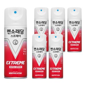 멘소래담 익스트림 핫 스프레이파스 에스 180ml, 1개입, 6개