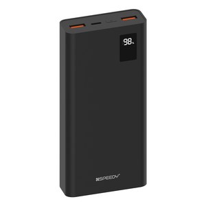 스피디 슬림핏 PD 20W 고속충전 보조배터리 20000mAh + C타입 20W 케이블 세트, SPE-B2PA20DPQ, 블랙