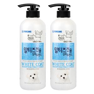 포비스 말티즈 전용 샴푸&린스, 2개, 550ml