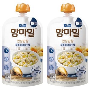 맘마밀 안심밥상 레토르트 이유식, 전복 모듬채소진밥, 140g, 2개