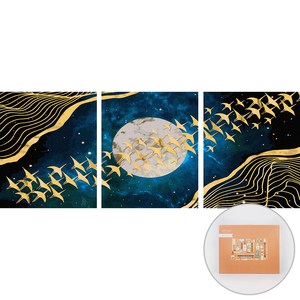 아트조이 DIY 명화 그리기 3단세트 40 x 50 cm, 황금새 오작교, 1개