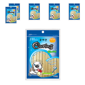 카리에스 강아지 먹는 치약껌, 치즈, 250g, 6개