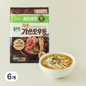 풀무원 정통 가쓰오 우동 4인분, 943.2g, 6개
